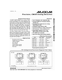 DataSheet MAX318 pdf